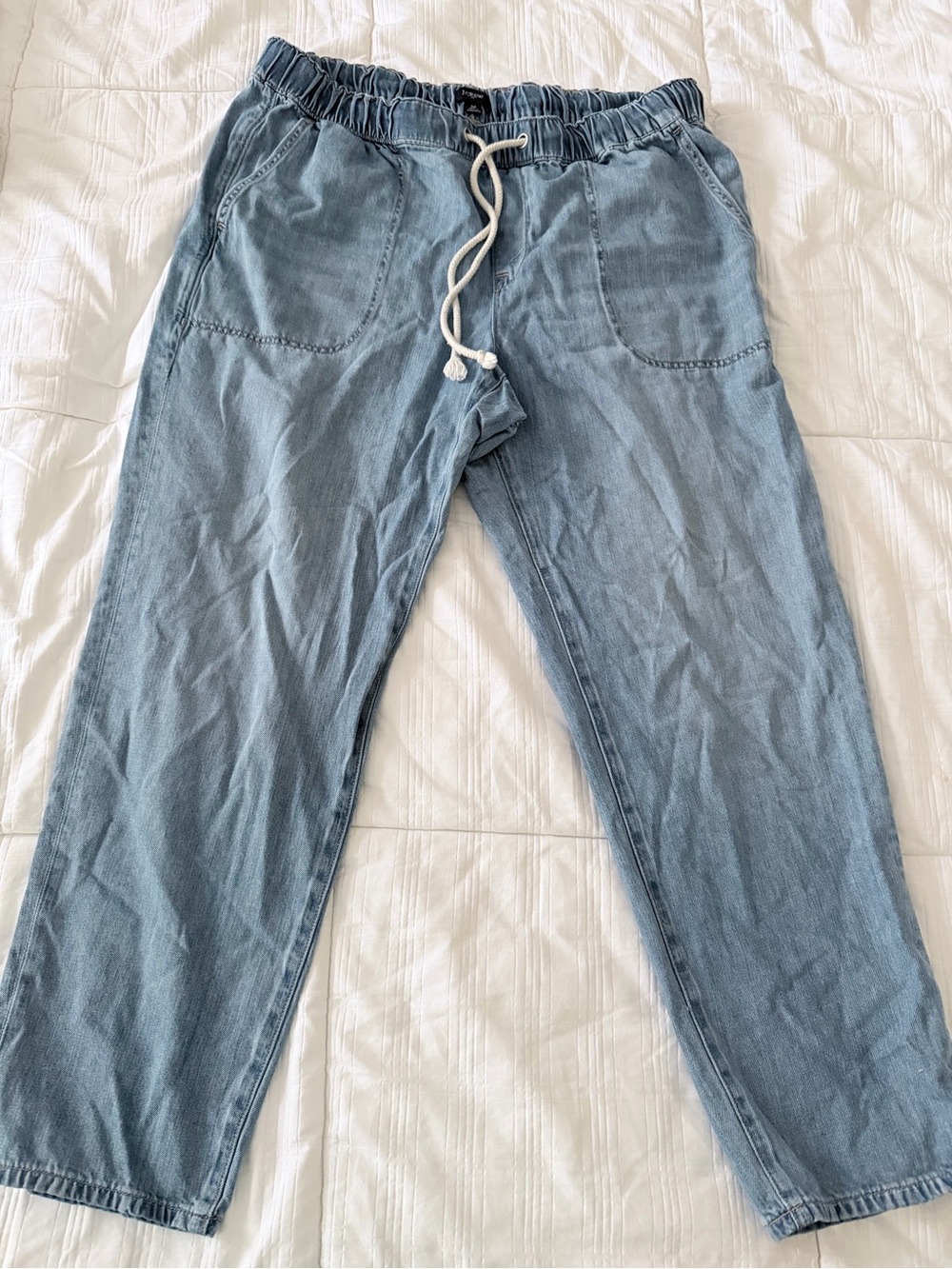 JCrew Light Blue Women's drawstring Jeans